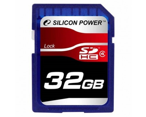 Карта пам'яті Silicon Power 32Gb SDHC class 4 (SP032GBSDH004V10)