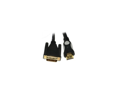 Кабель мультимедійний HDMI to DVI 24+1pin M, 1.8m Viewcon (VD 078-1,8м.)