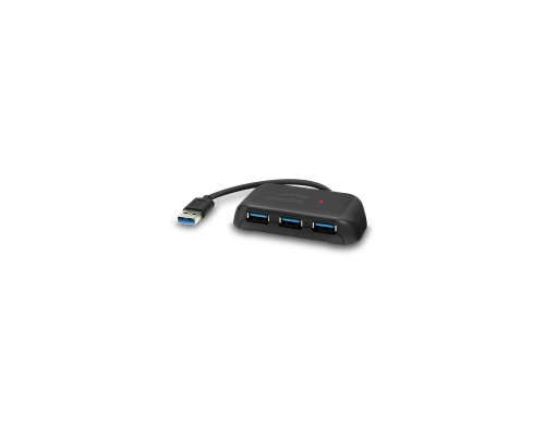 Концентратор Speedlink SNAPPY EVO USB Hub, 4-Port, USB 3.0, Passive, black (SL-140107-BK)