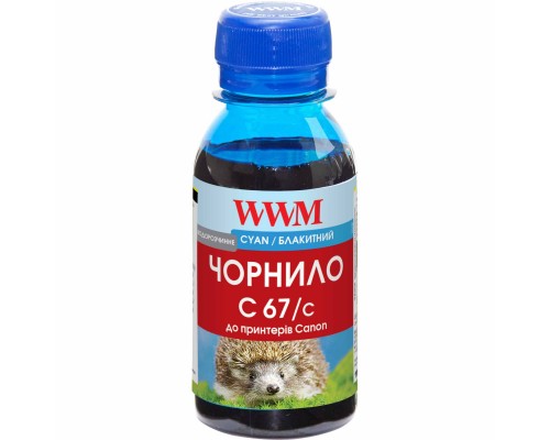 Чорнило WWM Canon PFI–107 100г Cyan PFI–107С (C67/C-2)