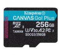 Карта памяти Kingston 256GB microSDXC class 10 A2 U3 V30 Canvas Go Plus (SDCG3/256GBSP)