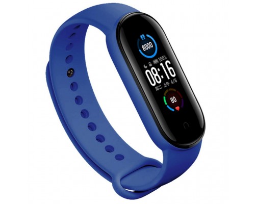 Ремінець до фітнес браслета BeCover Silicone для Xiaomi Mi Smart Band 5 Blue (705064)