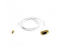 Кабель мультимедійний mini DisplayPort (M) to VGA (M), 1.0m, white PowerPlant (CA912155)