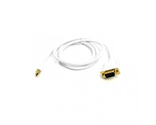 Кабель мультимедійний mini DisplayPort (M) to VGA (M), 1.0m, white PowerPlant (CA912155)