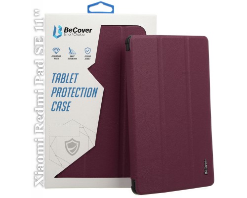 Чохол до планшета BeCover Smart Case Xiaomi Redmi Pad SE11" Red Wine (709863)