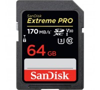 Карта пам'яті SANDISK 64GB SDXC class 10 V30 UHS-I U3 Extreme Pro (SDSDXXY-064G-GN4IN)