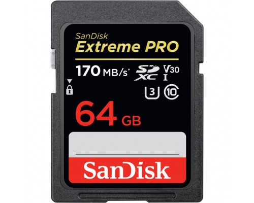 Карта памяти SANDISK 64GB SDXC class 10 V30 UHS-I U3 Extreme Pro (SDSDXXY-064G-GN4IN)