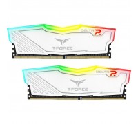 Модуль памяти для компьютера DDR4 16GB (2x8GB) 3600 MHz T-Force Delta White RGB Team (TF4D416G3600HC18JDC01)