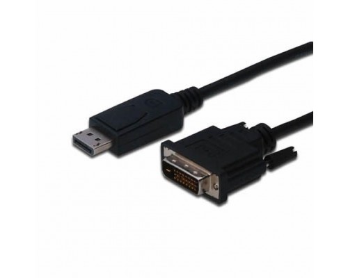 Кабель мультимедійний Display Port to DVI 24+1pin, 2.0m Digitus (AK-340301-020-S)