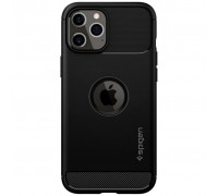 Чехол для моб. телефона Spigen iPhone 12 / 12 Pro Rugged Armor, Matte Black (ACS01700)