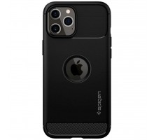Чохол до моб. телефона Spigen iPhone 12 / 12 Pro Rugged Armor, Matte Black (ACS01700)