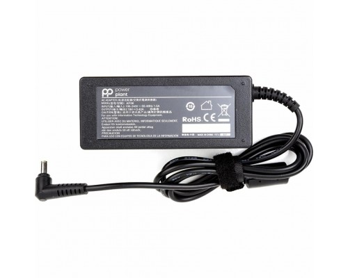 Блок живлення до ноутбуку PowerPlant ACER 220V, 19V 65W 3.24A (5.5*1.7) (AC65F5517)