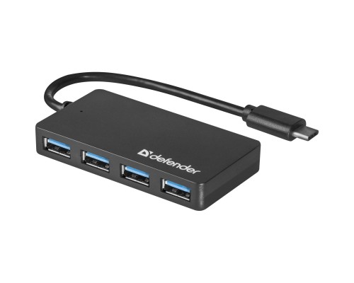 Концентратор Defender Quadro Transfer USB3.1 TYPE C - USB3.0, 4 port (83208)