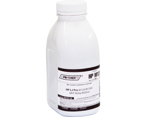 Тонер HP LJ Pro M12A/M12W/MFP M26a/M26nw, 65г Black IPM (TDH127-65)