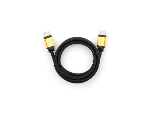 Кабель мультимедійний HDMI to HDMI 5 m metal V2.0 Vinga (VCPDCHDMI2VMM5BK)