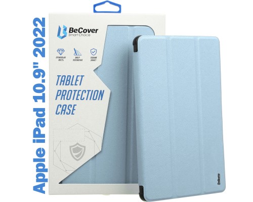 Чохол до планшета BeCover Removable Case mount Apple Pencil Apple iPad 10.9" 2022 Light Blue (708765)