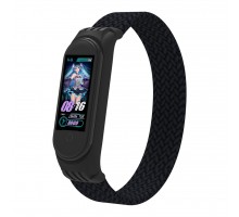 Ремінець до фітнес браслета Armorstandart Braided Solo Loop для Xiaomi Mi Band 4/5/6 Black size S (ARM59177)