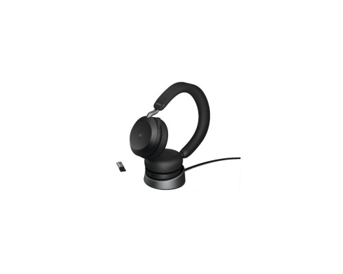 Навушники Jabra Evolve2 75 MS Stereo USB-A + База Black (27599-999-989)