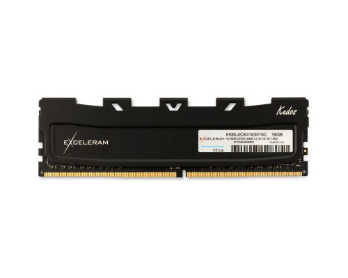 Модуль пам'яті для комп'ютера DDR4 16GB 3000 MHz Black Kudos eXceleram (EKBLACK4163016C)