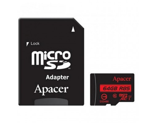 Карта пам'яті Apacer 64GB microSDXC class 10 UHS-I U1 (AP64GMCSX10U5-R)