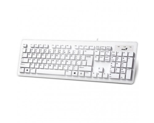 Клавіатура Genius SlimStar 130 White USB Ru (31300726104)