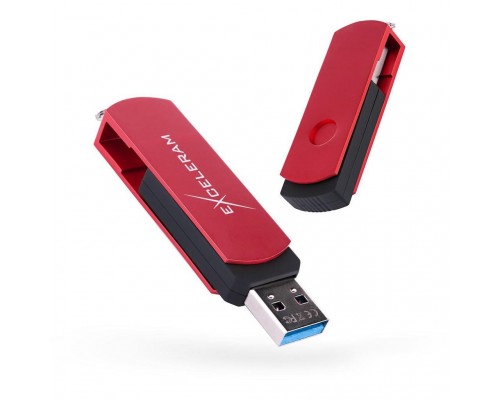 USB флеш накопичувач eXceleram 128GB P2 Series Red/Black USB 3.1 Gen 1 (EXP2U3REB128)