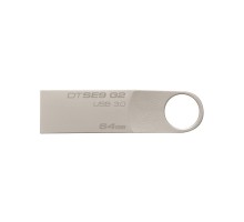 USB флеш накопичувач Kingston 64GB DTSE9 G2 Metal Silver USB 3.0 (DTSE9G2/64GB)