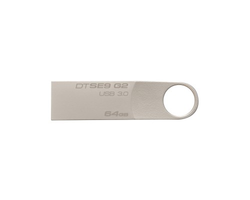 USB флеш накопичувач Kingston 64GB DTSE9 G2 Metal Silver USB 3.0 (DTSE9G2/64GB)