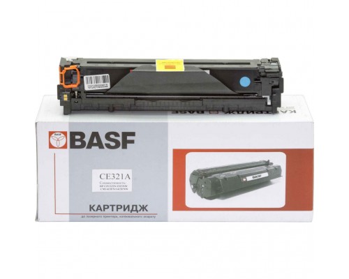 Картридж BASF для HP CLJ CP1525n/CM1415fn аналог CE321A Cyan (KT-CE321A)