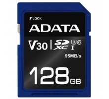 Карта пам'яті ADATA 128GB SDXC class 10 UHS-I U3 V30 (ASDX128GUI3V30S-R)