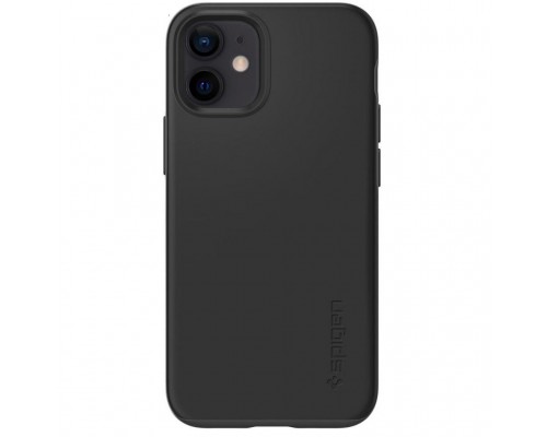 Чохол до мобільного телефона Spigen iPhone 12 mini Case Thin Fit, Black (ACS01739)