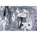 Рюкзак для ноутбука 2E TeensPack Cats, grey (2E-BPT6114GC)