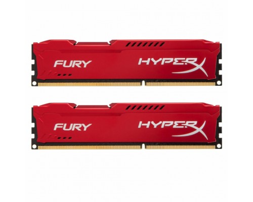 Модуль пам'яті для комп'ютера DDR3 16Gb (2x8GB) 1600 MHz HyperX Fury Red Kingston (HX316C10FRK2/16)