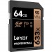 Карта пам'яті Lexar 64GB SDXC class 10 UHS-I U3 V30 633x Professional (LSD64GCB633)