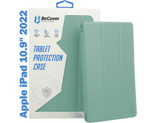 Чохол до планшета BeCover Tri Fold Soft TPU mount Apple Pencil Apple iPad 10.9" 2022 Dark Green (708460)