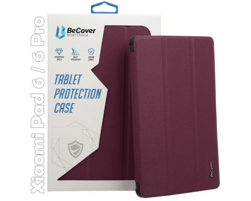 Чохол до планшета BeCover Smart Case Xiaomi Mi Pad 6 / 6 Pro 11" Red Wine (709503)