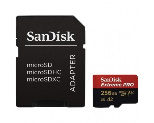 Карта пам'яті SanDisk 256GB microSDXC class 10 V30 UHS-I U3 Extreme Pro (SDSQXCZ-256G-GN6MA)