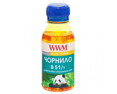 Чорнило WWM Brother DCP-T300/T500W/T700W 100г Yellow Water-soluble (B51/Y-2)