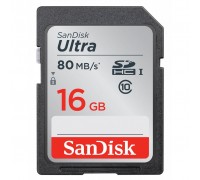 Карта пам'яті SANDISK 16GB SDHC Ultra Class 10 UHS (SDSDUNC-016G-GN6IN)