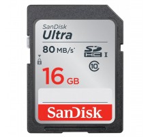 Карта пам'яті SANDISK 16GB SDHC Ultra Class 10 UHS (SDSDUNC-016G-GN6IN)