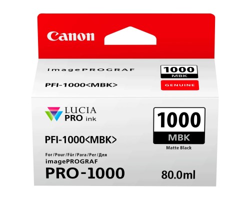 Картридж Canon PFI-1000MBk (Matte black) (0545C001)