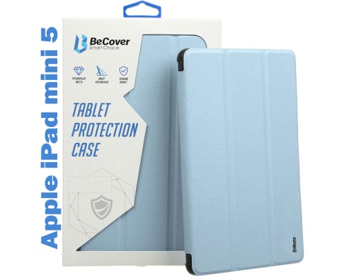 Чохол до планшета BeCover Tri Fold Soft TPU mount Apple Pencil Apple iPad mini 5 Light Blue (708451)