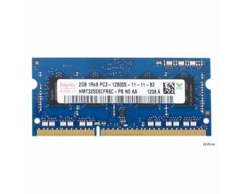 Модуль пам'яті для ноутбука SoDIMM DDR3 2GB 1600 MHz Hynix (HMT325S6BFR8C-PBN / HMT325S6CFR8C-PBN)