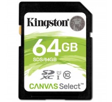 Карта пам'яті Kingston 64GB SDXC class 10 UHS-I U1 Canvas Select (SDS/64GB)