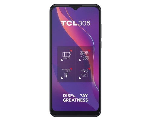 Мобільний телефон TCL 306 (6102H) 3/32GB Space Gray (6102H-2ALCUA12)