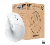 Мишка Logitech Lift Vertical Ergonomic Wireless/Bluetooth for Business Off-white (910-006496)