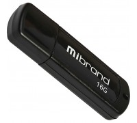 USB флеш накопитель Mibrand 16GB Grizzly Black USB 2.0 (MI2.0/GR16P3B)