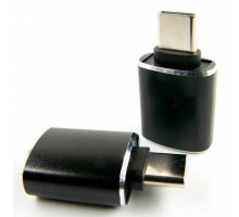 Перехідник OTG USB - Type-C grey Dengos (ADP-018)