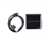 Конвертор VGA+R/L to HDMI (HDCVGA01-M) PowerPlant (CA912681)