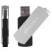 USB флеш накопичувач eXceleram 64GB P2 Series Silver/Black USB 3.1 Gen 1 (EXP2U3SIB64)